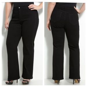 NYDJ | Black 'Sarah' Sequin Tuxedo Highrise Jeans